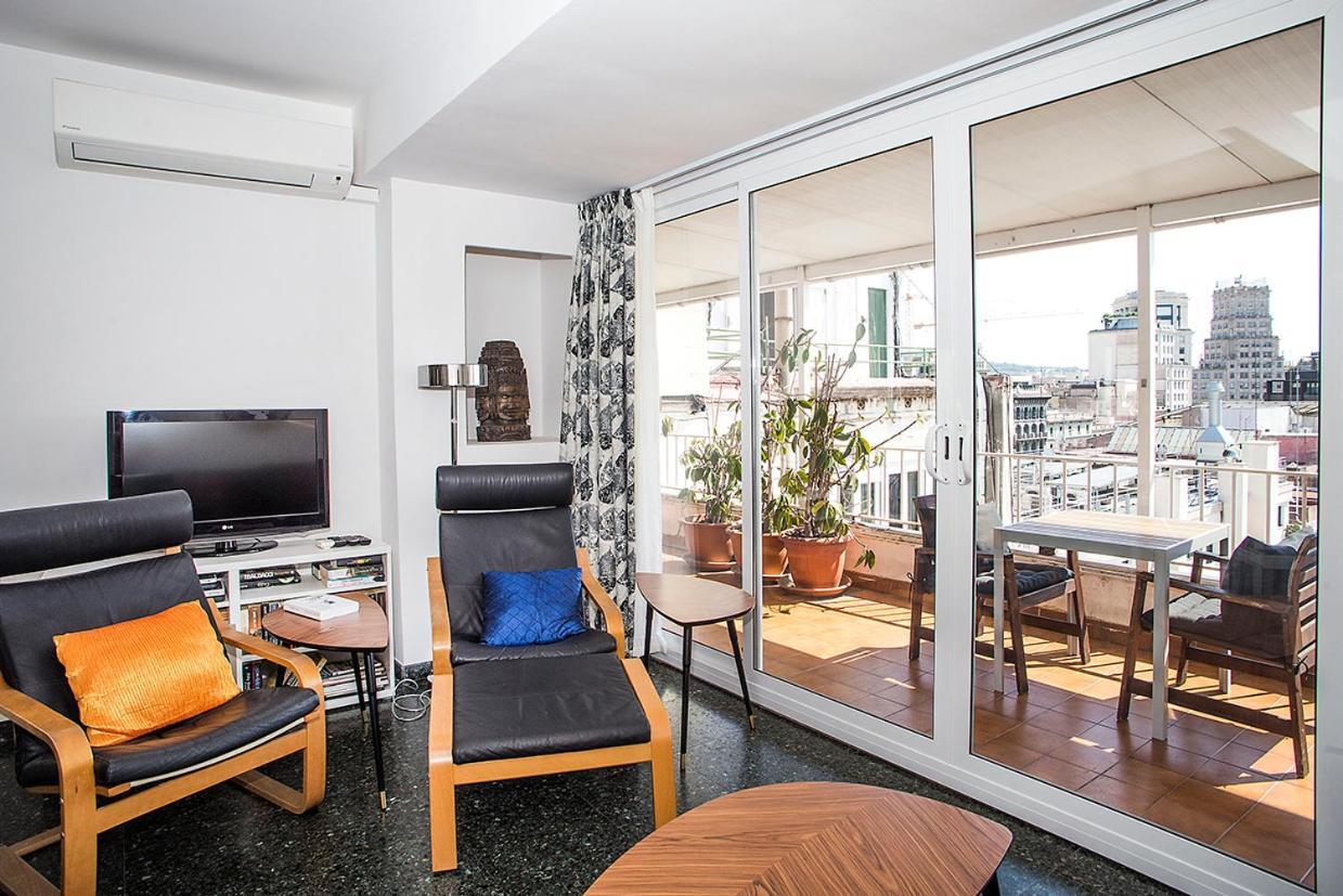 The Gran Via Penthouse Apartamento Barcelona Exterior foto